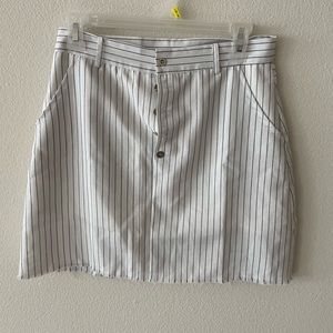 Stripped mini skirt. Size M